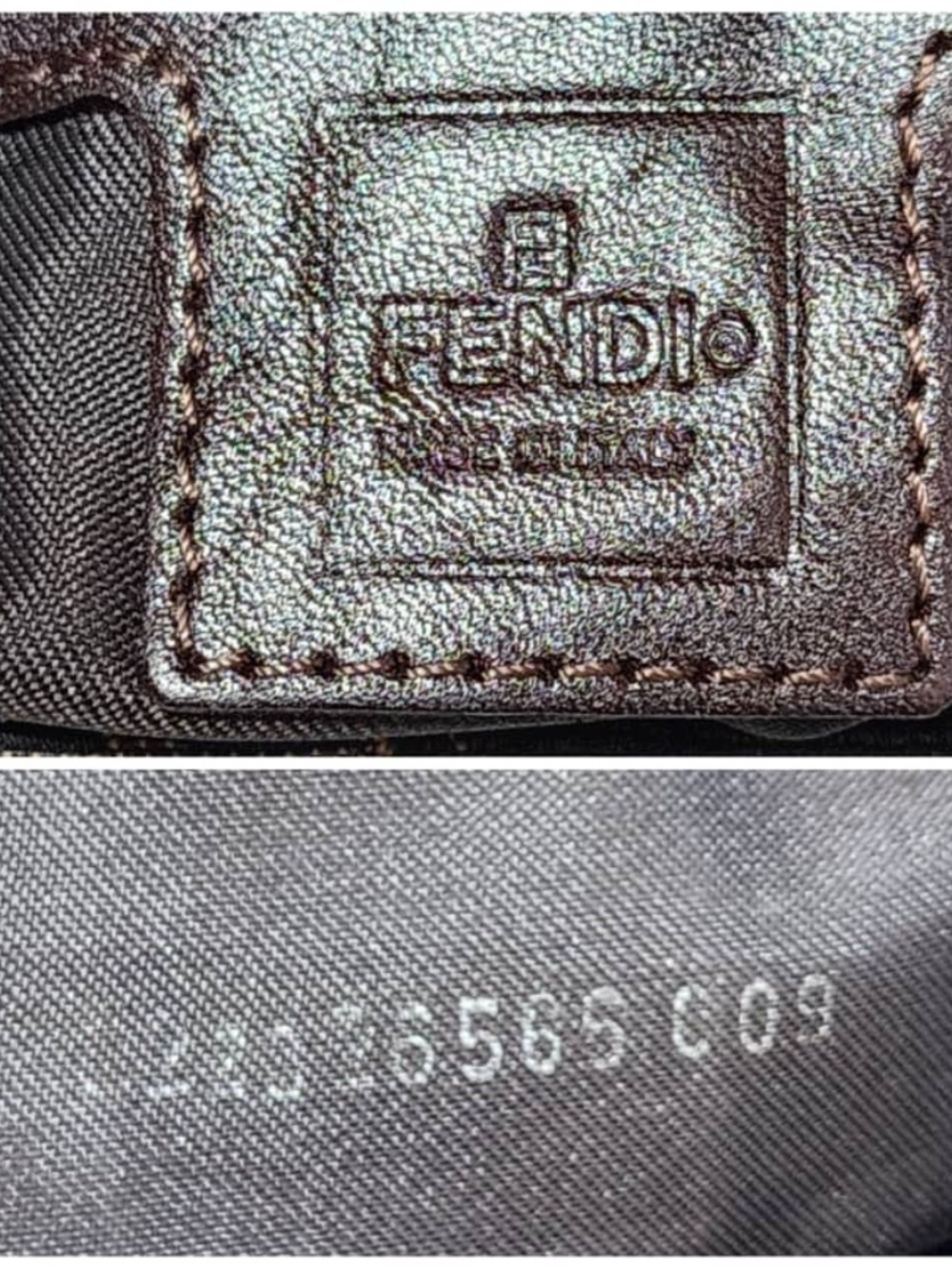 Authentic FENDI Vintage Zucca Baguette Shoulder Bag Brown - Picture 3 of 15
